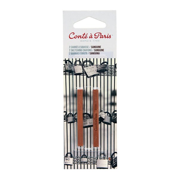 Conte Sketching Crayon Sanguine 2 Pack